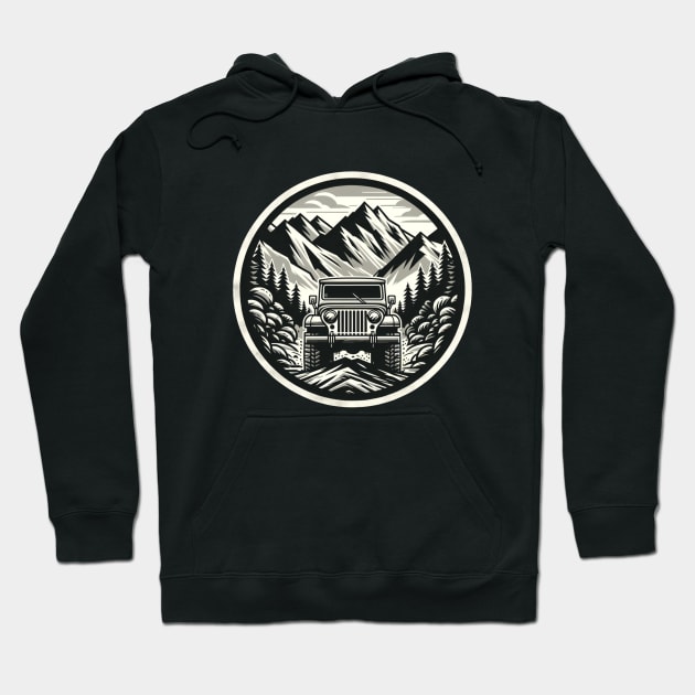 Jeep Wrangler 4x4 Hoodie by Operate Dangerously Apparel